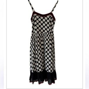 Vintage Y2K Funky People Polka Dot Rockabilly Retro Cotton Dress Size M
